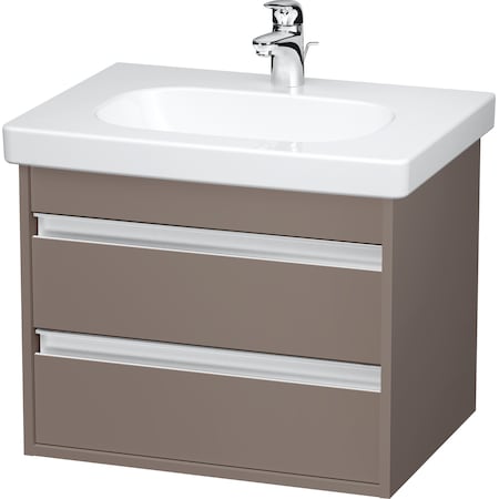 Duravit Ketho Wall-Mounted Vanity Unit Kt665004343 Basalt Matt KT665004343